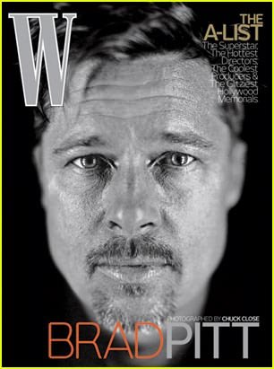 Brad Pitt en la revista W 1