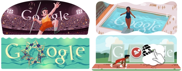 Los doodles olímpicos de Google 1