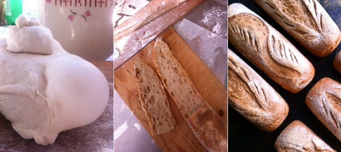 taller de pan con masa madre