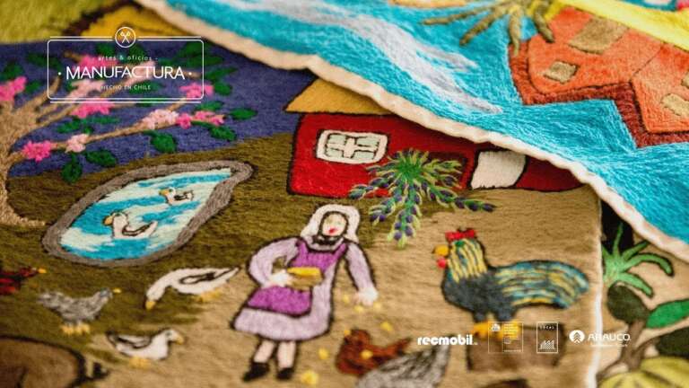 Bordadoras de Isla Negra en la webserie Manufactura 6