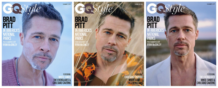 El delgado y vulnerable Brad Pitt en GQ 1