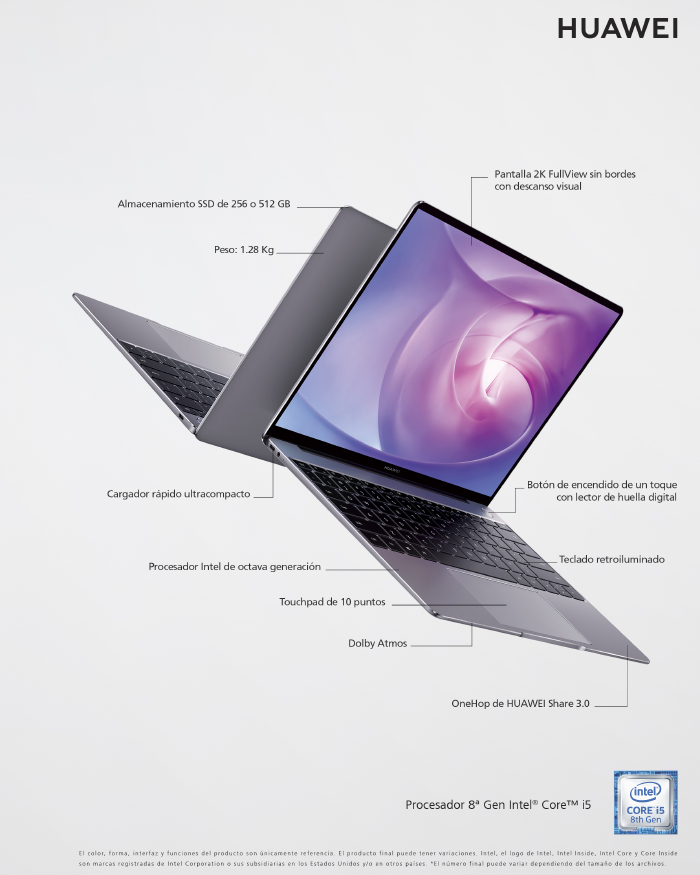 Nuevo Huawei MateBook 13, optimización de diseño y tecnología en un notebook 2