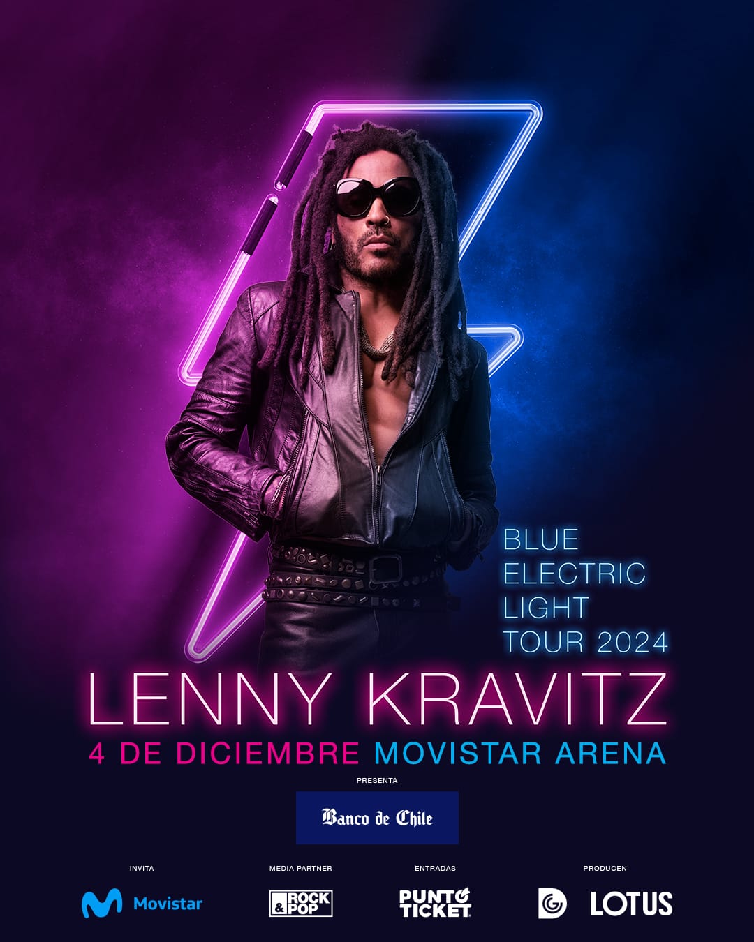 Lenny Kravitz vuelve a Chile con un nuevo concierto en solitario 1