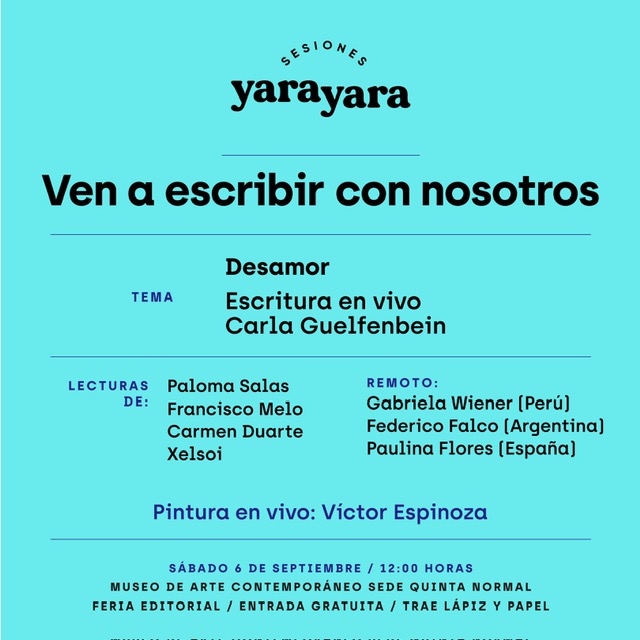 El desamor en la 3era edición de Sesiones Yara Yara, entrevista con su creadora, Silvana Angelini 3