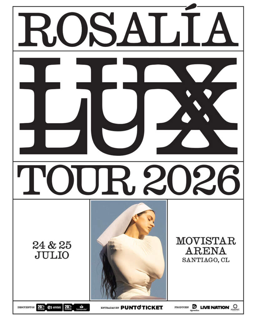 Rosalía vuelve a Chile con el LUX TOUR 2026 1