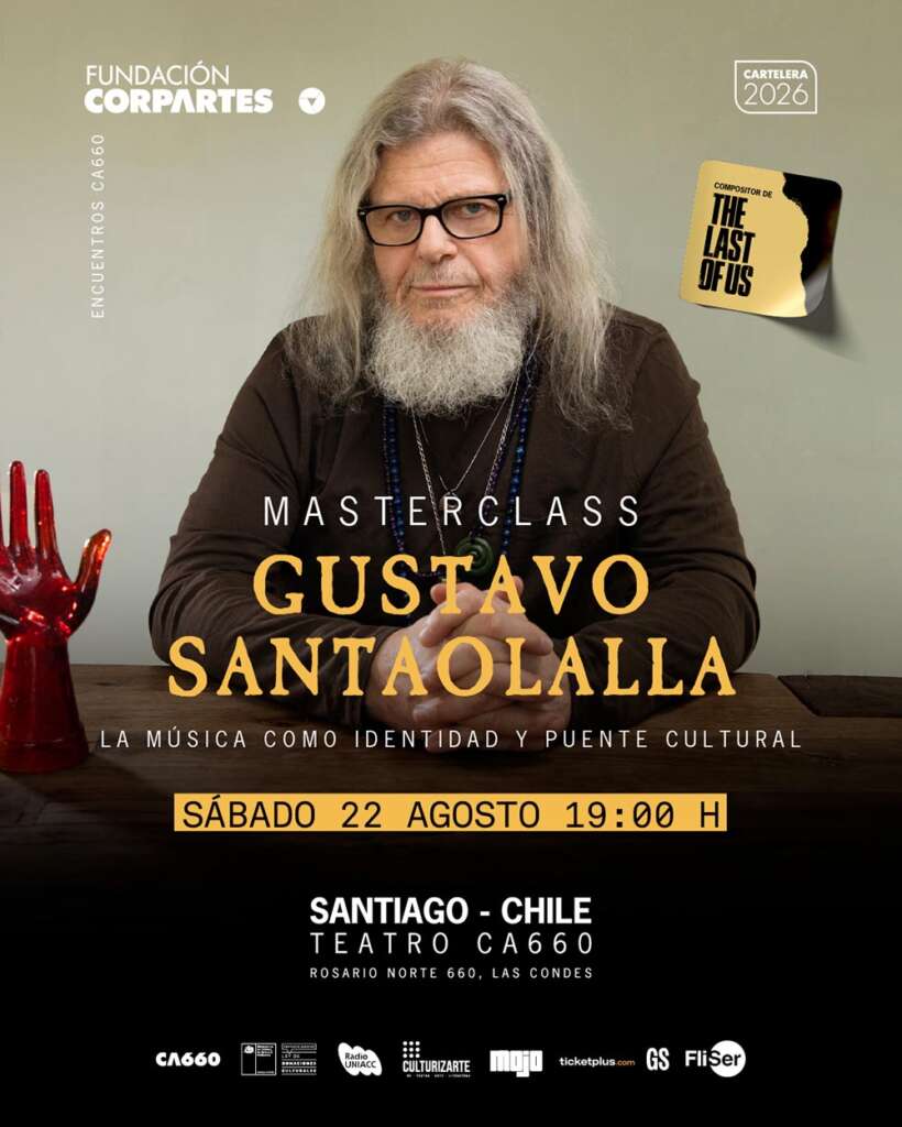 Gustavo Santaolalla viena a Chile a dar una Masterclass sobre creatividad, identidad y música 2
