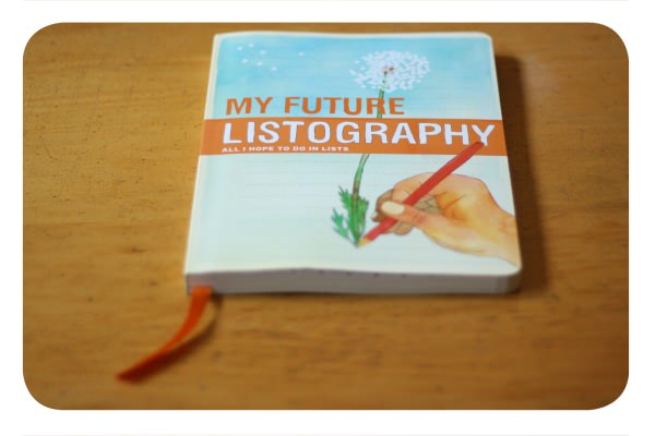 My Future Listography: el libro/cuaderno de las listas 1